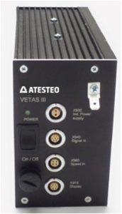 トルクや温度計測を車両コンポーネントに組み込むとき誘導電源を供給し計測出力を読み出すVATASの写真。