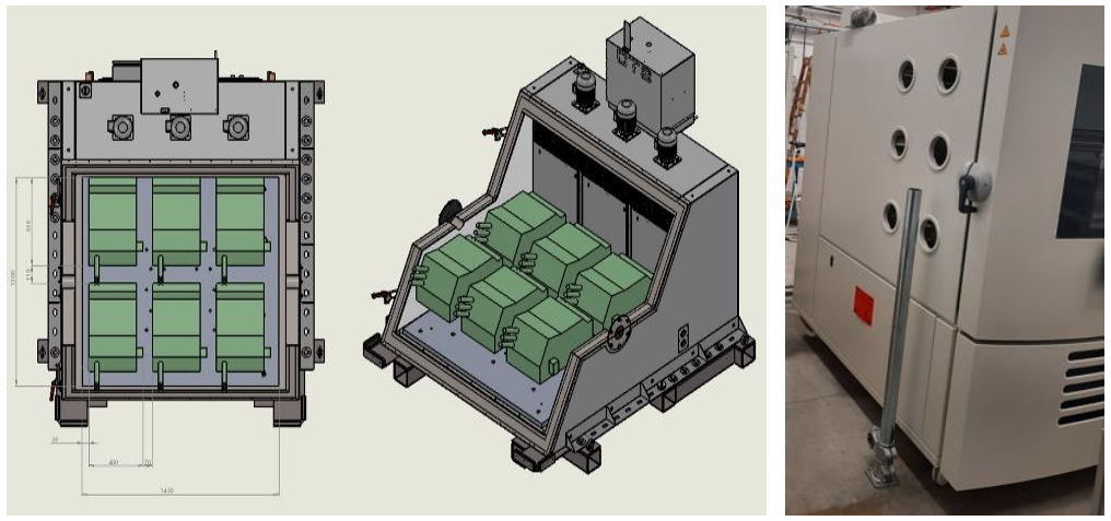 インバータ温度試験に用いる恒温槽。