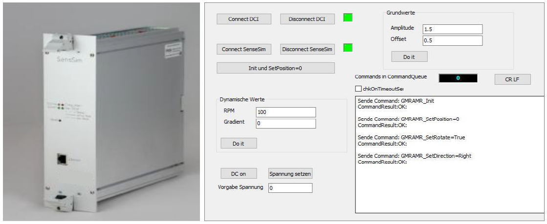 インバータ試験ロータのシミュレーションを行っている画面。